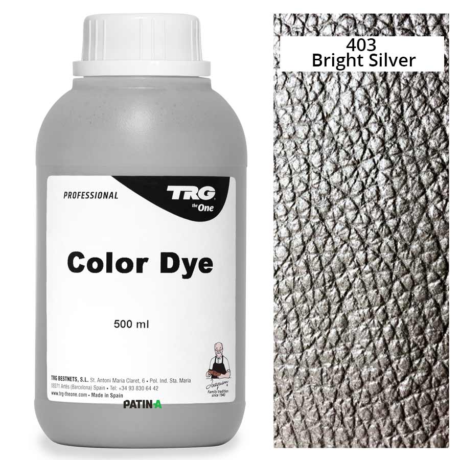 TRG Tintolina Metallic-Lederfarben sind stark pigmentier und können Lederwaren problemlos umfärben oder dekorieren.