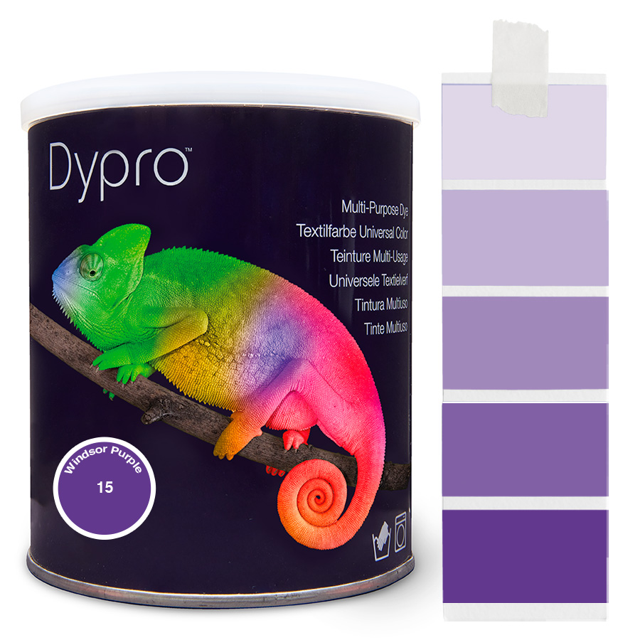 Dypro Windsor Purple 500 g Dose Dypro Universal-Color Textilfarbe Windsor Purple 500 g mit Farbverlauf