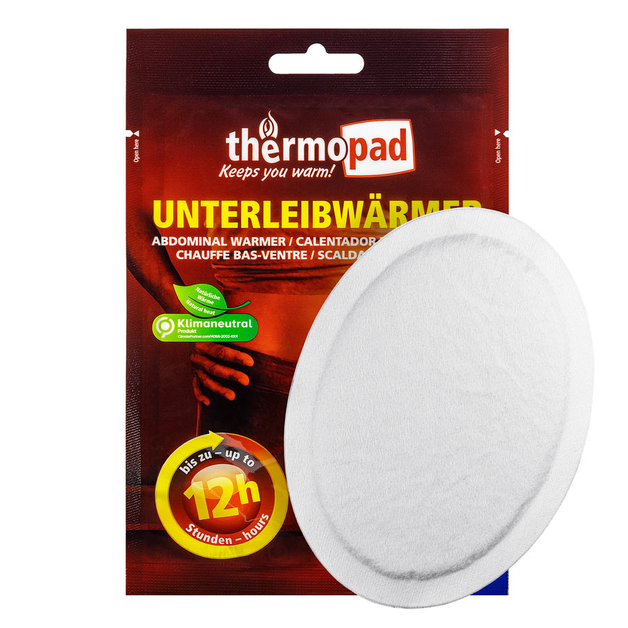 Thermopad Abdominal Warmer Pack of Thermopad abdominal warmer with unpacked pad
