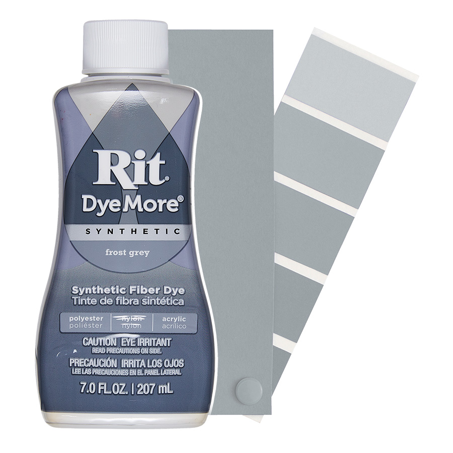 Rit DyeMore Frost Grey 207 ml Flacon Rit DyeMore Frost Grey 207 ml avec dégradé, teinture pour polyester et synthétiques