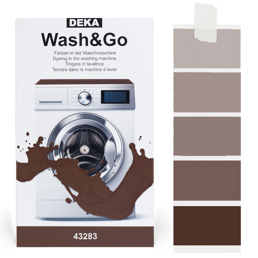 DEKA Wash & Go Cocoa DEKA Wash & Go machine fabric dye Cocoa with colour gradient