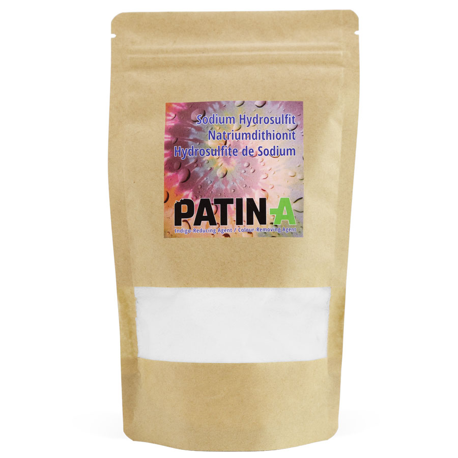 Sodium dithionite / sodium hydrosulphite is a highly efficient decolorizer and is required for indigo dyeing