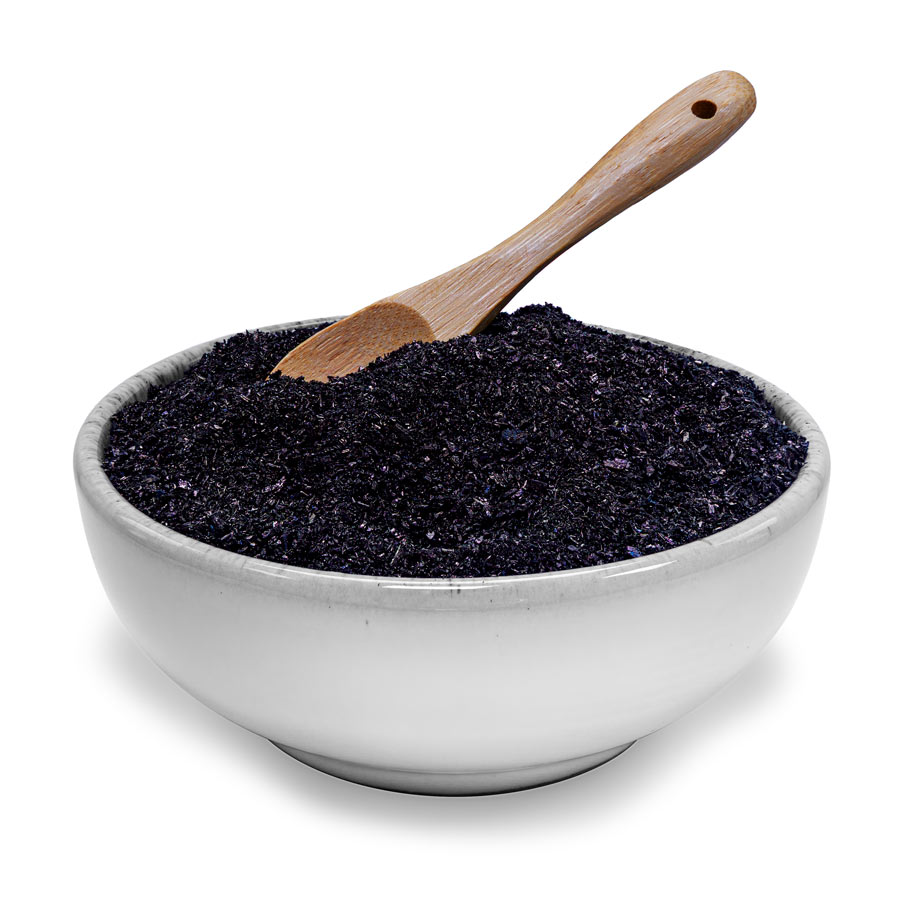 Kaliumpermangant (KMnO₄) ist das günstigste und bekannteste Mittel, um schnell Textilien zu altern oder zu färben.