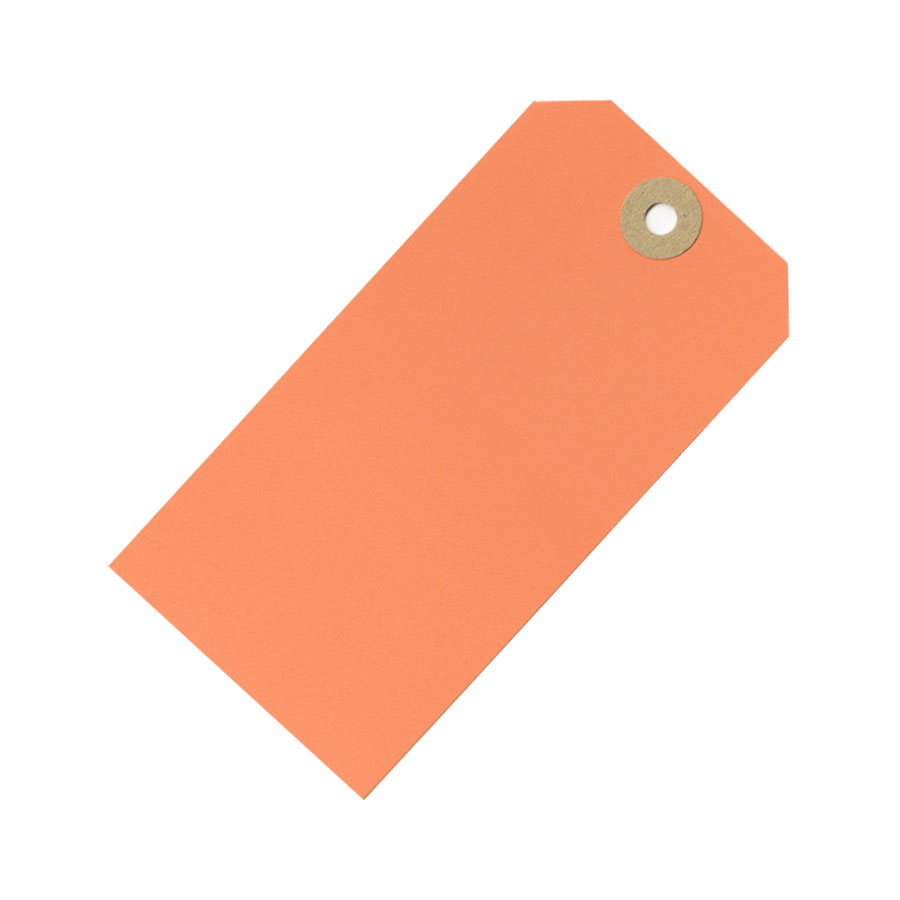 Anproben-Anhänger farbig - Manila Tag - Orange