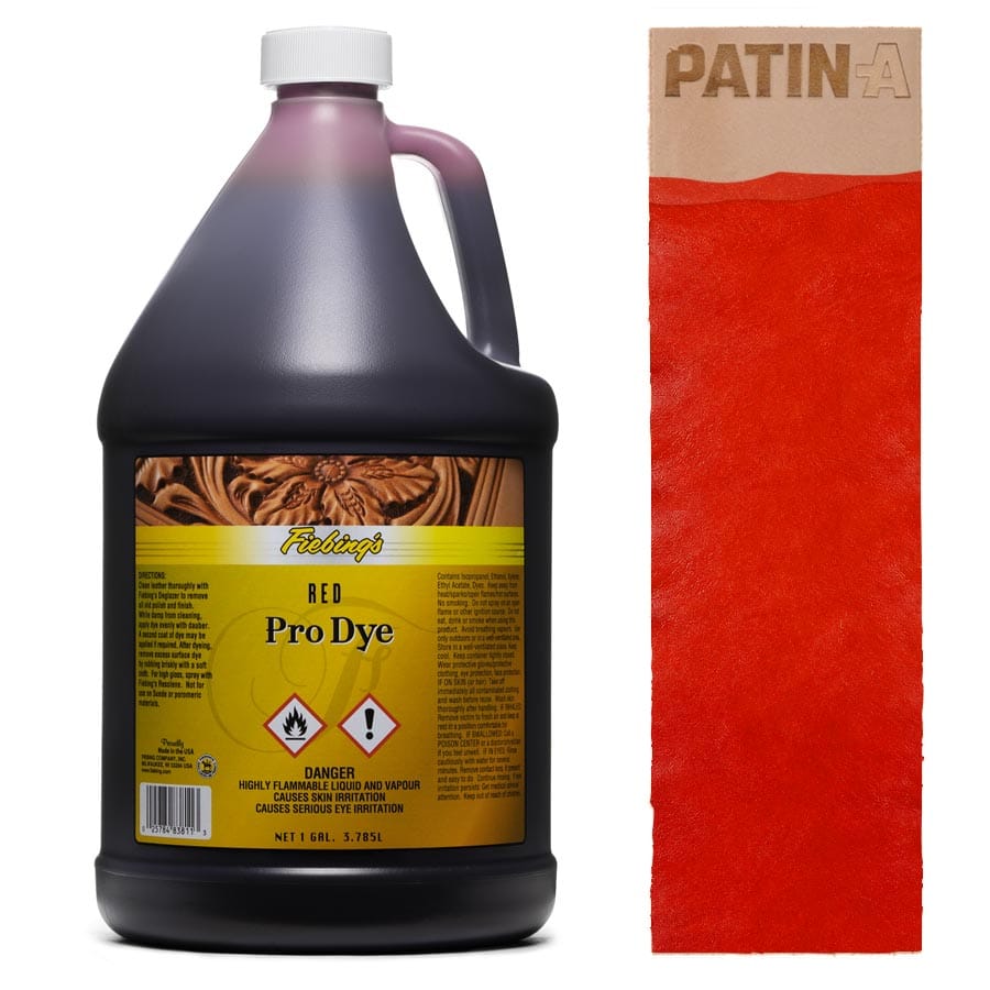 Fiebing’s Pro Dye Lederfarbe ist auf Öl- und Alkoholbasis und gilt in Fachkreisen als beste und hochwertigste Lederfarbe auf dem Markt.