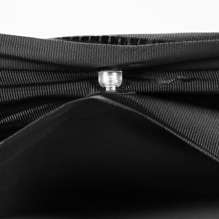 Poncho Schwarz Origin Wetterschutz Wasserdicht faltbar geschlossener Knopf  