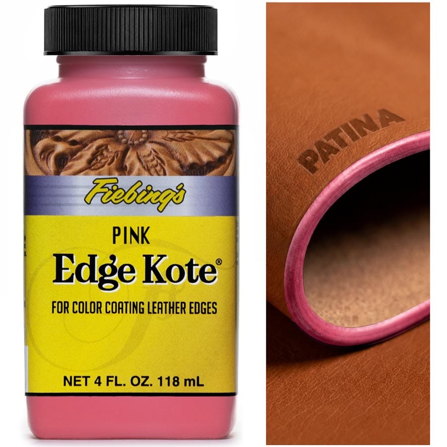 Fiebing's Edge Kote ist ein wasserfester Spezialkantenlack auf Acrylbasis zur Veredelung von Lederkanten & Rückseiten von Leder