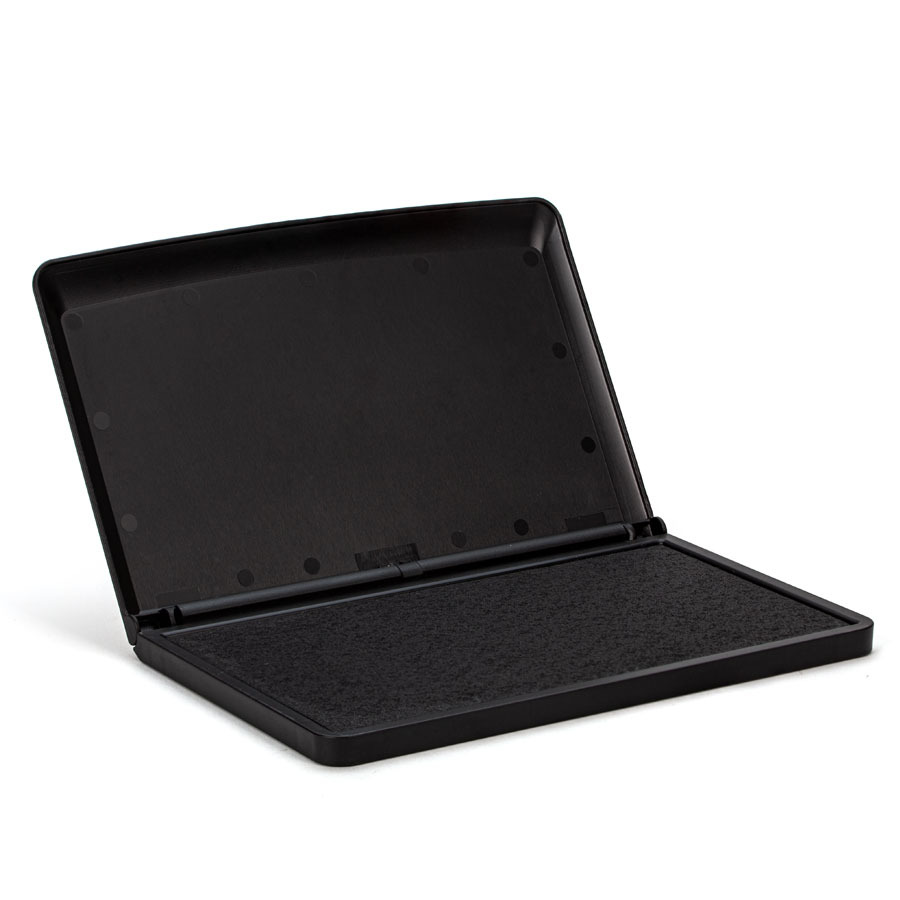Colop Black Stamp Pad 16 x 9 cm Opened black stamp pad from the side
