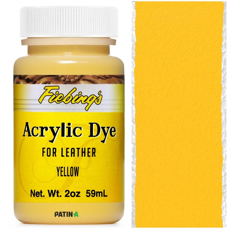 Fiebing’s Acrylic Leather Dye, 11 flexible, stark deckende Acryllederfarben, um dunkle Leder heller zu färben o. zum Malen