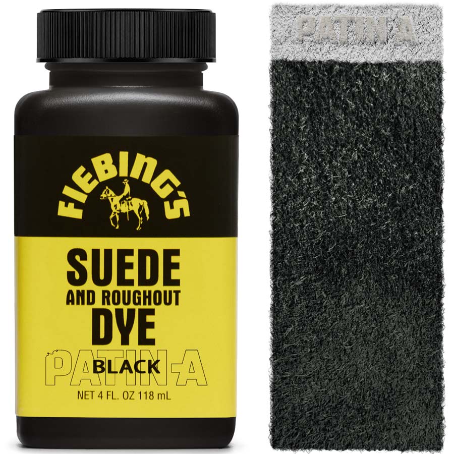 Fiebing's Suede & Rough-Out Dye, tief eindringende Lederfarbe für Wildleder und Rough-Out-Leder, erhältlich in 19 Farben.