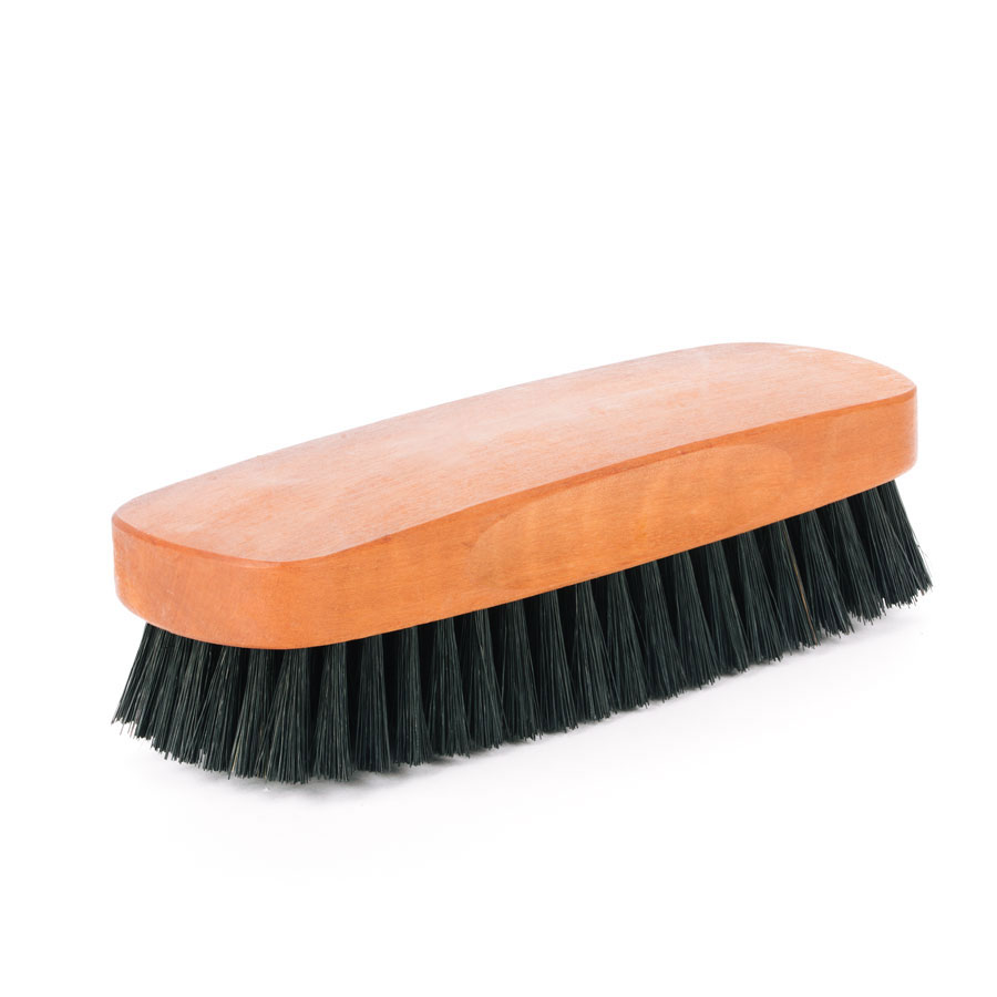 Clothes brush side Wooden Redecker clothes brush, side view