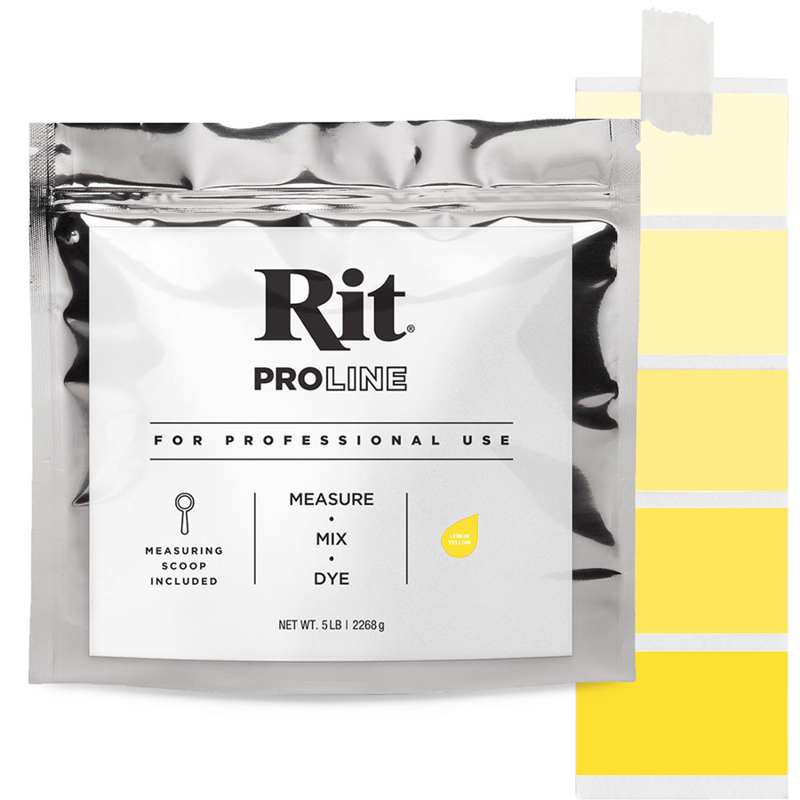 Rit ProLine Lemon Yellow 2267 g Beutel Rit ProLine Universal-Textilfarbe Lemon Yellow 2267 g mit Farbverlauf