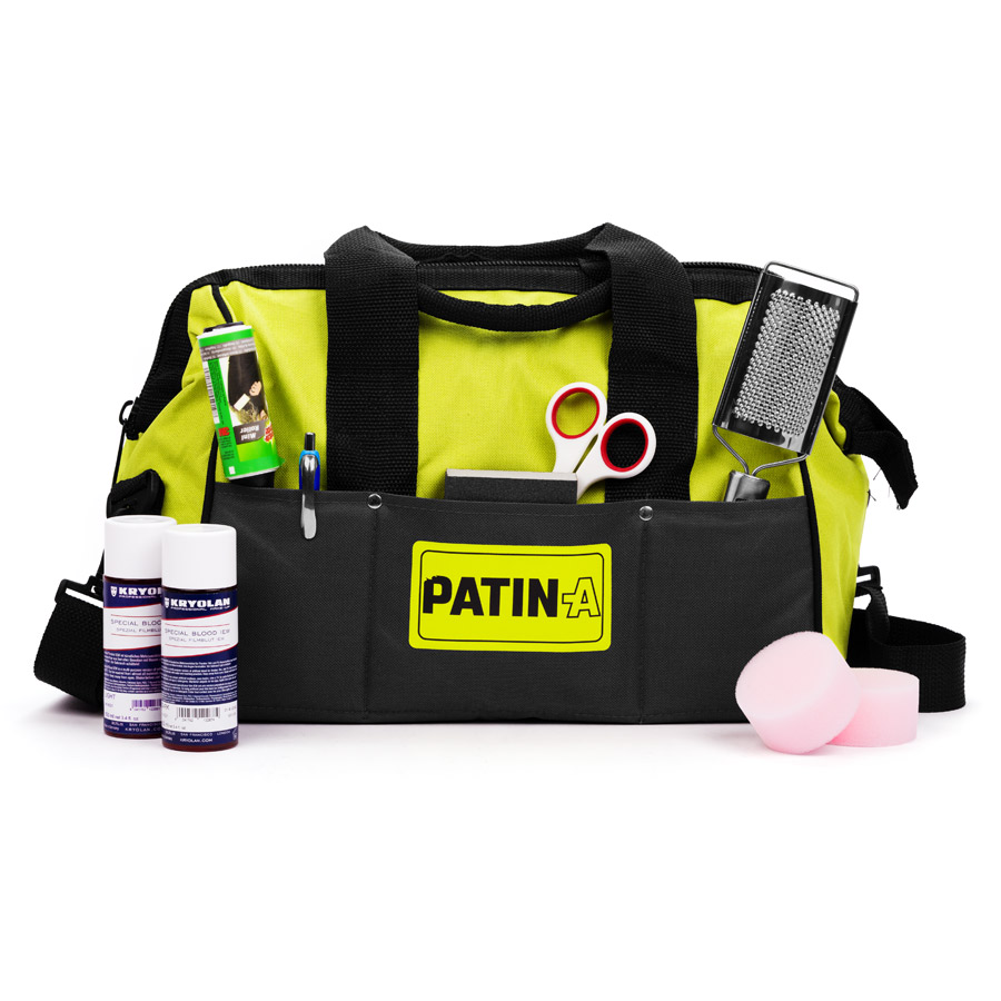 PATIN-A SET 2 Patinierset in Tasche Offene PATIN-A Tasche mit Werkzeugen in den Außenfächern