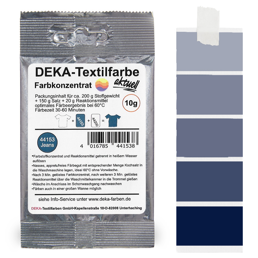 DEKA aktuell Jeans 10 g Beutel DEKA aktuell Textilfarbe Jeans 10 g mit Farbverlauf