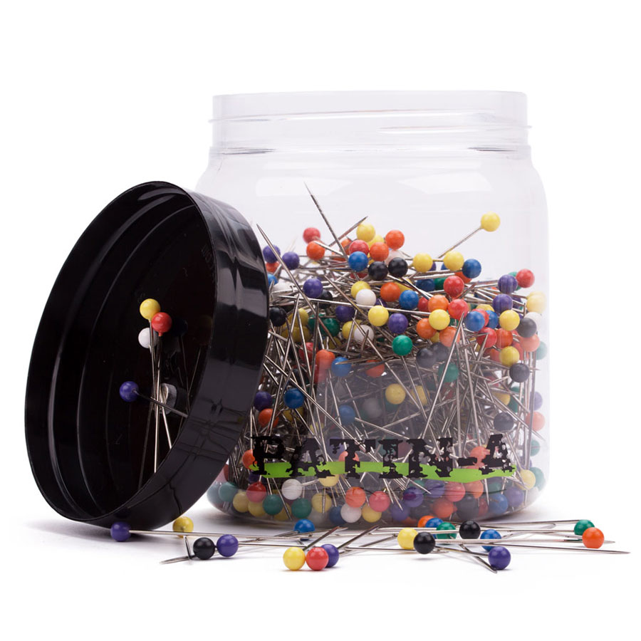 Épingles XXL Boîte d'épingles XXL à têtes colorées