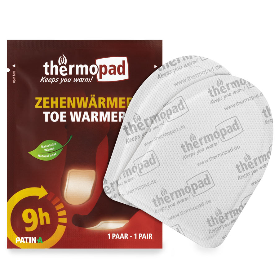 Thermopad Zehenwärmer sind kleine Wärmer, die 9 Stunden lang Ihre Zehen und die Füße wärmen.