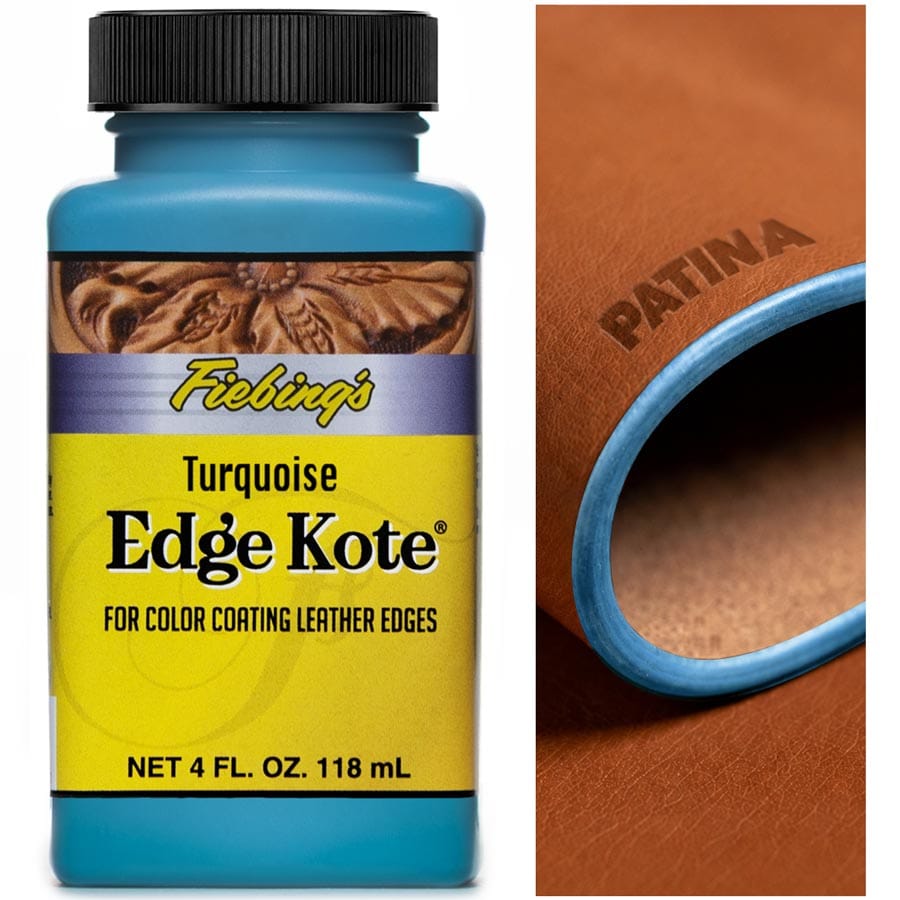 Fiebing's Edge Kote ist ein wasserfester Spezialkantenlack auf Acrylbasis zur Veredelung von Lederkanten & Rückseiten von Leder