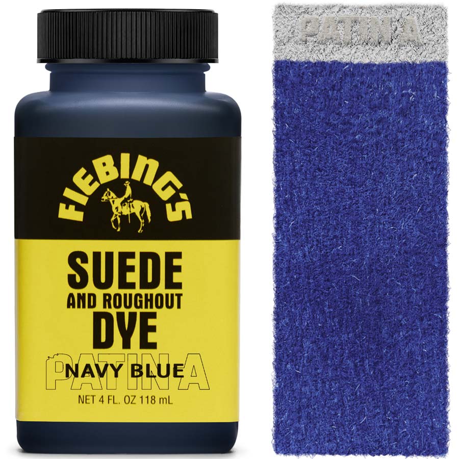 Fiebing's Suede & Rough-Out Dye, tief eindringende Lederfarbe für Wildleder und Rough-Out-Leder, erhältlich in 19 Farben.