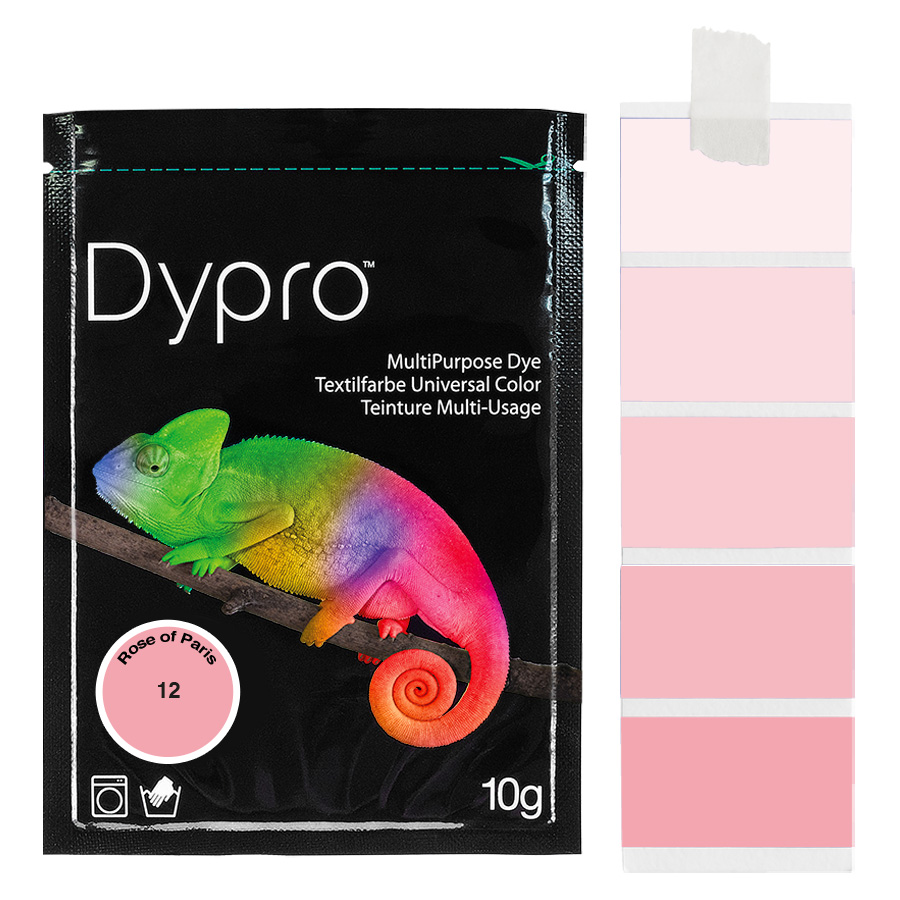 Dypro Rose of Paris 10 g Beutel Dypro Universal-Color Textilfarbe Rose of Paris 10 g mit Farbverlauf