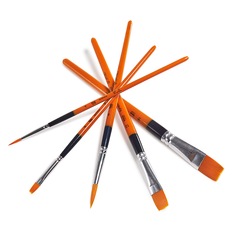 Kreul Synthetics Mix 5er Set Größen 4, 6, 8, 12 und 16 sternförmig angeordnet Kreul Universalpinsel Synthetics Mix 5er Set, Größen 4, 6, 8, 12 und 16 sternförmig angeordnet