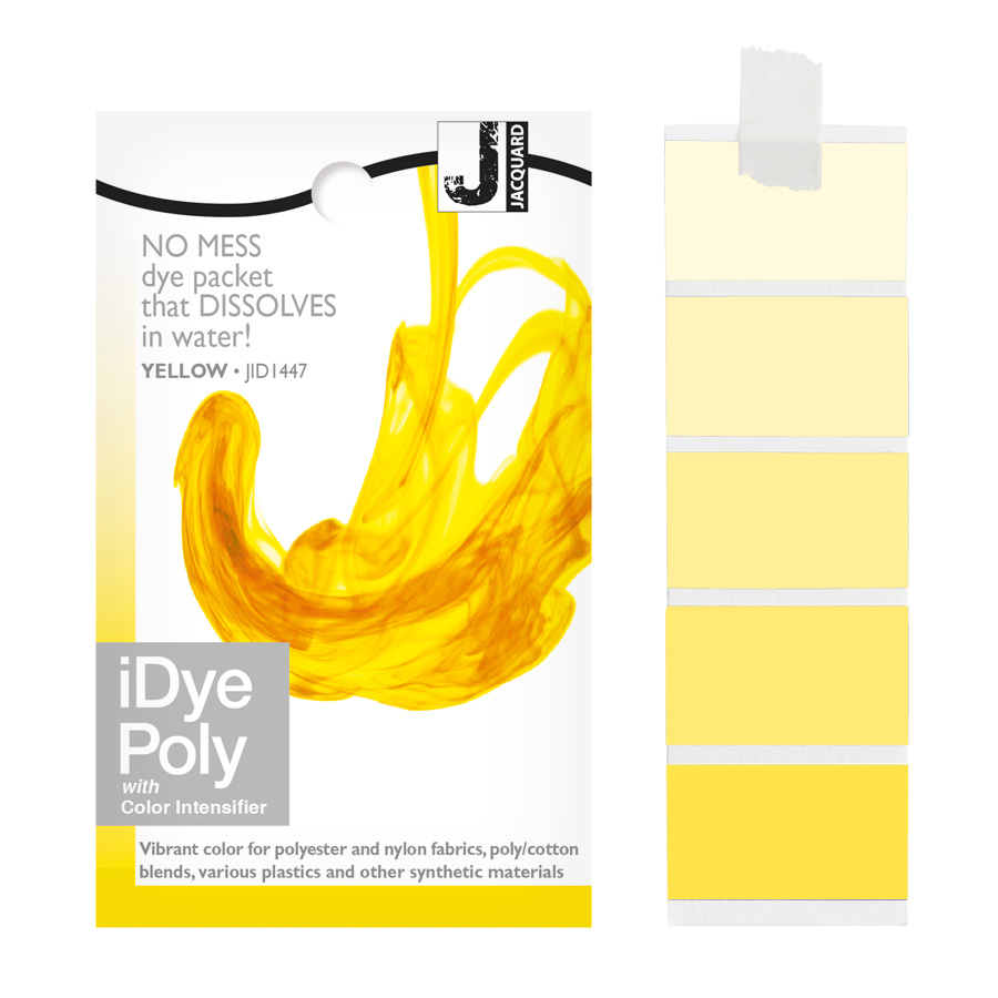 Jacquard iDye Poly 447 Yellow 14 g Beutel Jacquard iDye Poly 447 Yellow 14 g mit Farbverlauf, Textilfarbe für Polyester