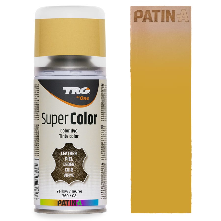 TRG SuperColor 360 Yellow TRG SuperColor Lederfarbspray Yellow 360 mit Farbmuster