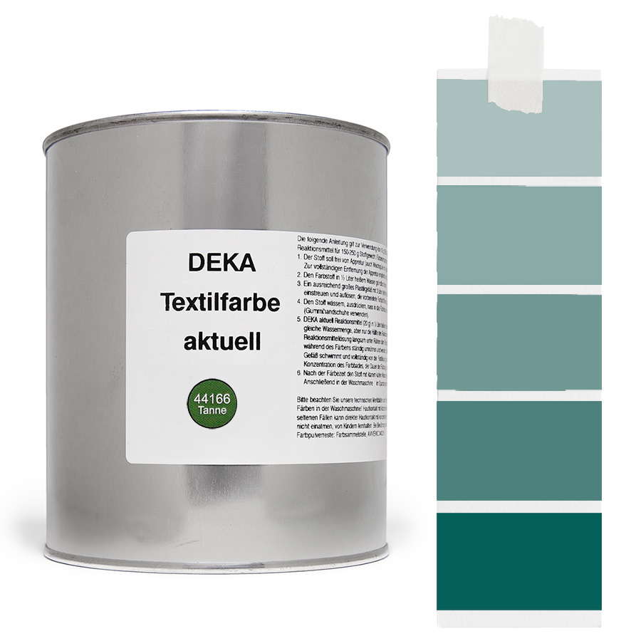 DEKA aktuell Tanne 500 g Dose DEKA aktuell Textilfarbe Tanne 500 g mit Farbverlauf