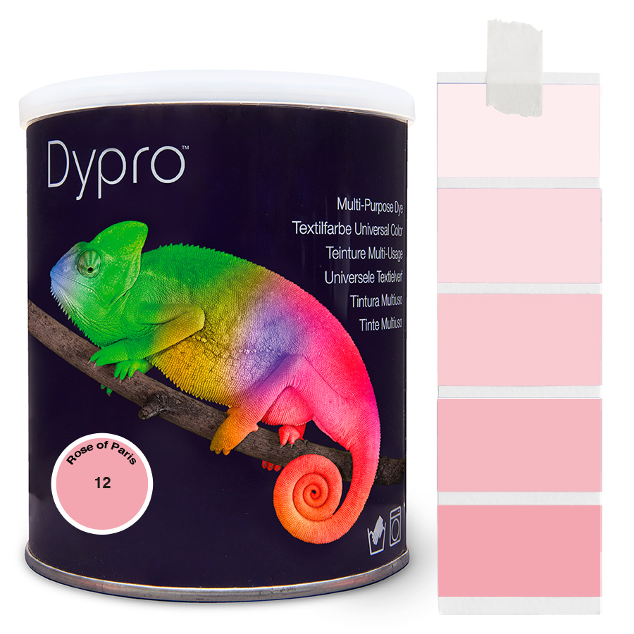Dypro Rose of Paris 500 g Dose Dypro Universal-Color Textilfarbe Rose of Paris 500 g mit Farbverlauf