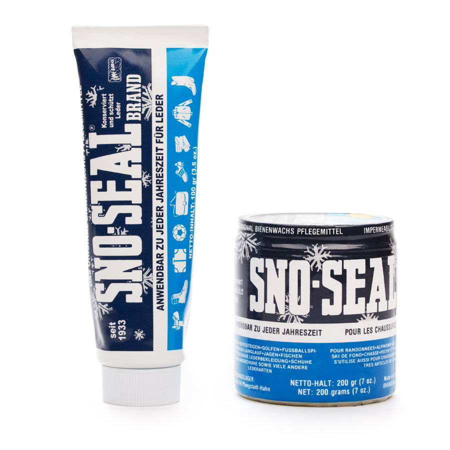 Sno-Seal Größen Sno-Seal Lederpflege als Tube und Dose