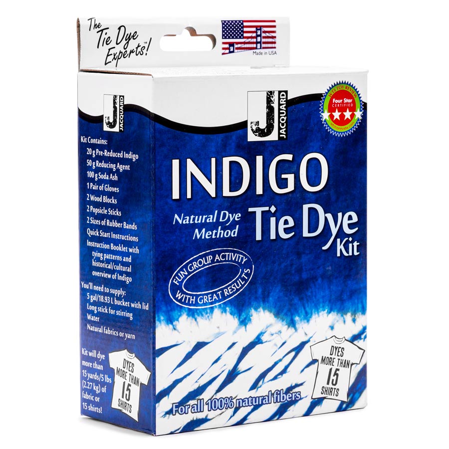 Indigo Tie Dye Kit seul Boîte Jacquard Indigo Tie Dye Kit seule pour teinture shibori