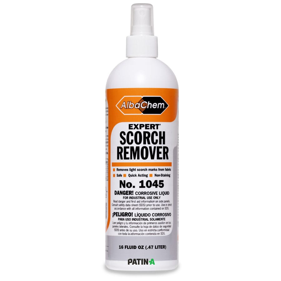 AlbaChem Expert Scorch Remover entfernt im Handumdrehen Brandflecke und leichte Verbrennungen von Kleidung. Durch den Pumpsprühbehälter ist der Entferner leicht anzuwenden.