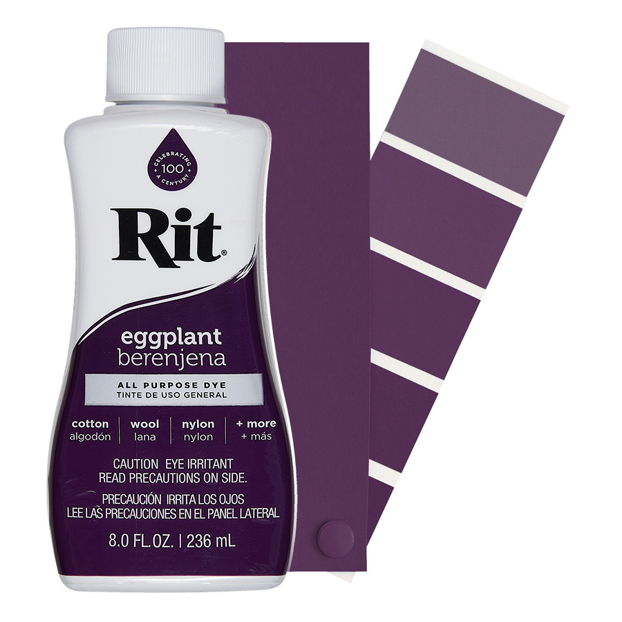 Rit-All-Purpose-Dye-eggplant eggplant Rit All-Purpose Dye, universal textile dye, 39 intensive shades - dye sneakers, dye t-shirt, dye cotton, dye polyamide, dye nylon, Rit dye, Jacquard, Marabu, Simplicol
