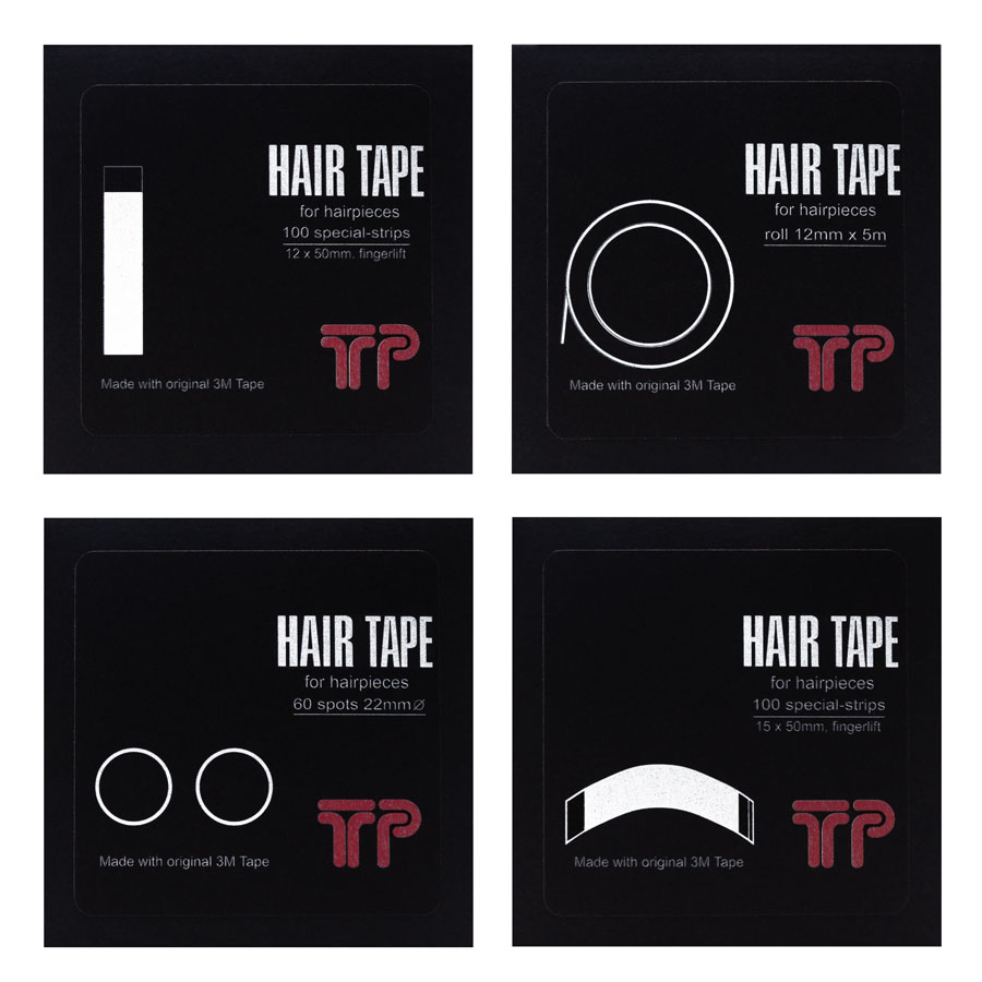 Les adhésifs pour toupet de 3M™ comptent parmi les meilleurs adhésifs corporels disponibles sur le marché. Chaque kit 3M™ HAIR-SET possède une très bonne adhérence et les bandes adhésives individuelles peuvent rester plusieurs jours sur une peau dégraissé