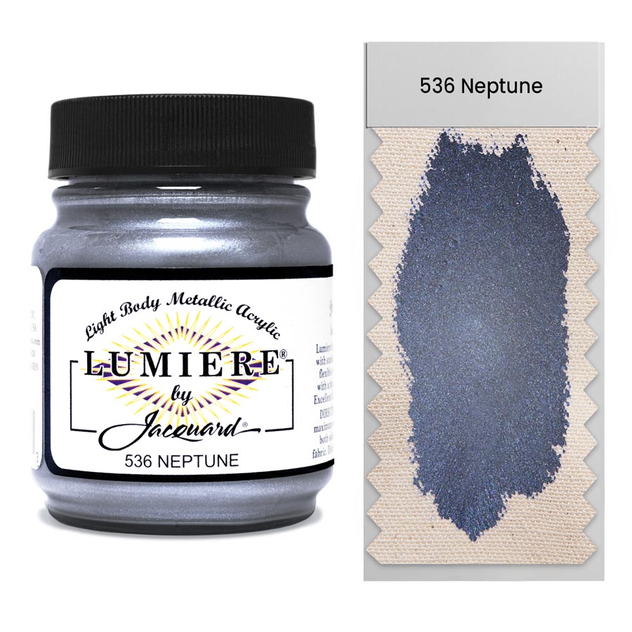 Jacquard-Lumiere 536 Neptune 67ml Extrem flexibel - reisst & blättert nicht ab. Sehr gut geeignet für Schuhe & Sneaker