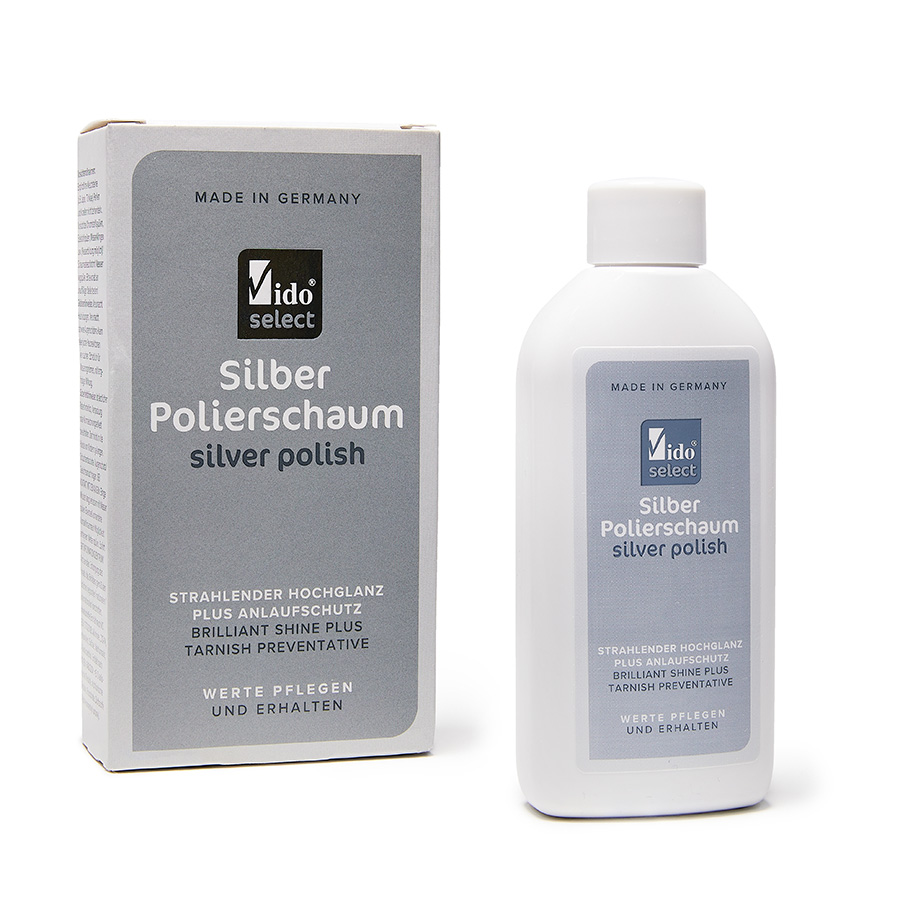 Vido Silber Polierschaum Vido select Silber Polierschaum 100 ml, Schachtel und Flasche