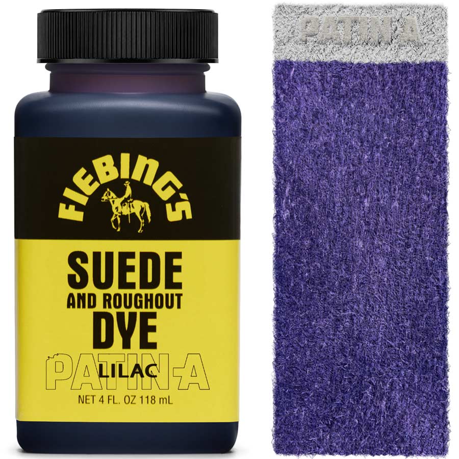 Fiebing's Suede & Rough-Out Dye, tief eindringende Lederfarbe für Wildleder und Rough-Out-Leder, erhältlich in 19 Farben.