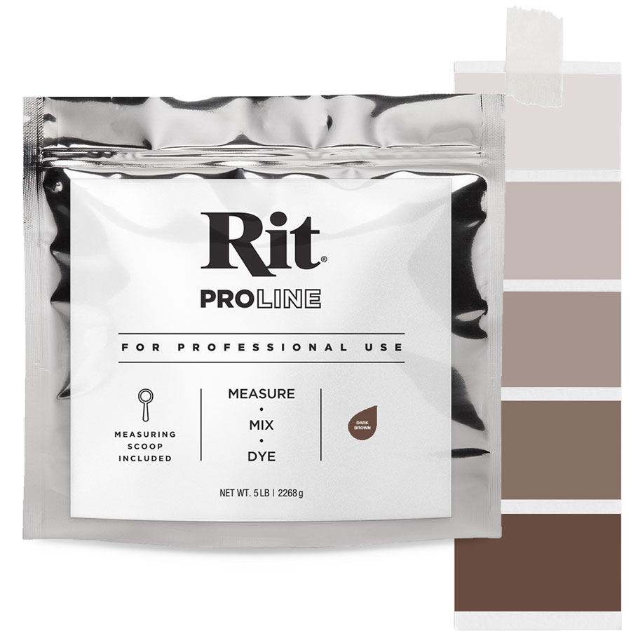 Rit ProLine Dark Brown 2267 g Beutel Rit ProLine Universal-Textilfarbe Dark Brown 2267 g mit Farbverlauf