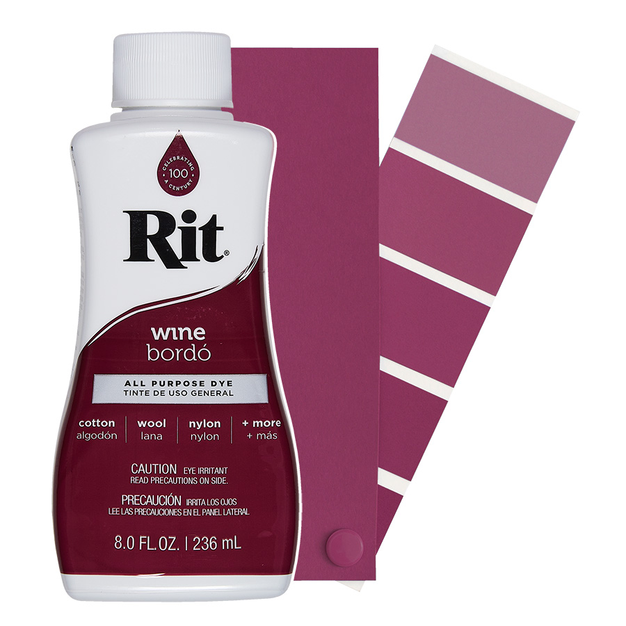 Rit All-Purpose Dye Wine 236 ml Flasche Rit All-Purpose Dye flüssig Wine 236 ml mit Farbverlauf
