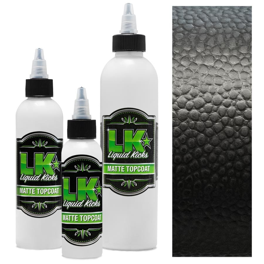 Liquid Kicks Matte trois flacons Trois flacons Liquid Kicks Matte (mat) avec surface cuir