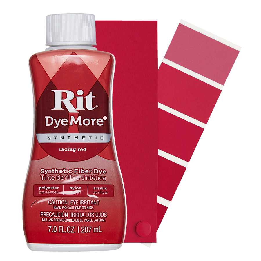 Rit DyeMore Racing Red 207 ml Flacon Rit DyeMore Racing Red 207 ml avec dégradé, teinture pour polyester et synthétiques