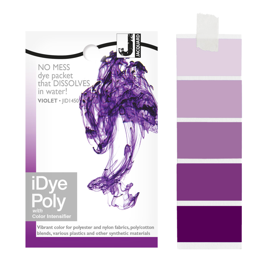 Jacquard iDye Poly 450 Violet 14 g Beutel Jacquard iDye Poly 450 Violet 14 g mit Farbverlauf, Textilfarbe für Polyester