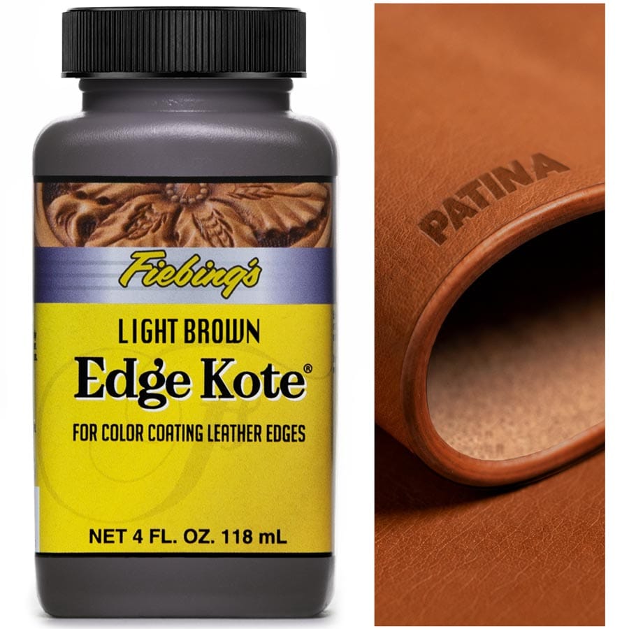 Fiebing's Edge Kote ist ein wasserfester Spezialkantenlack auf Acrylbasis zur Veredelung von Lederkanten & Rückseiten von Leder