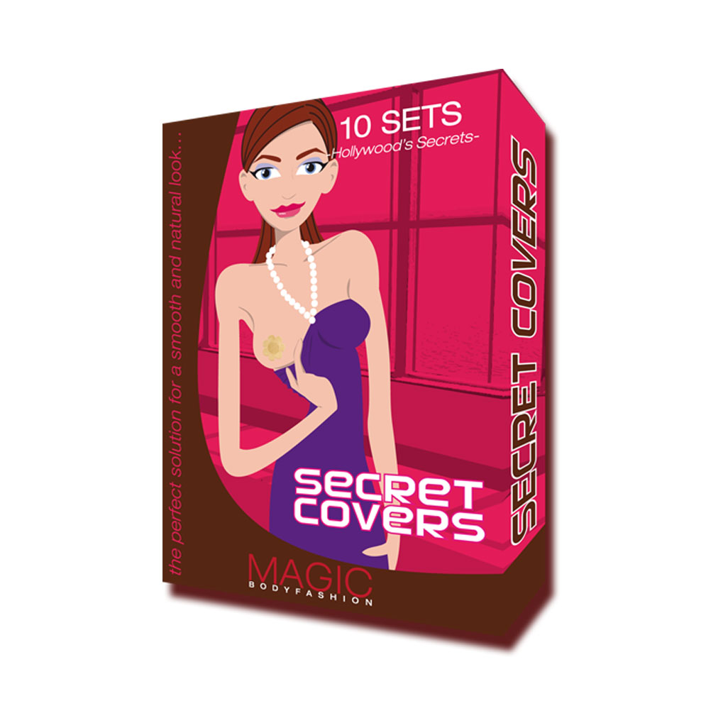 Magic Secret Covers Verpackung Magic Secret Covers Satin-Brustwarzenschutz, 10 Sets