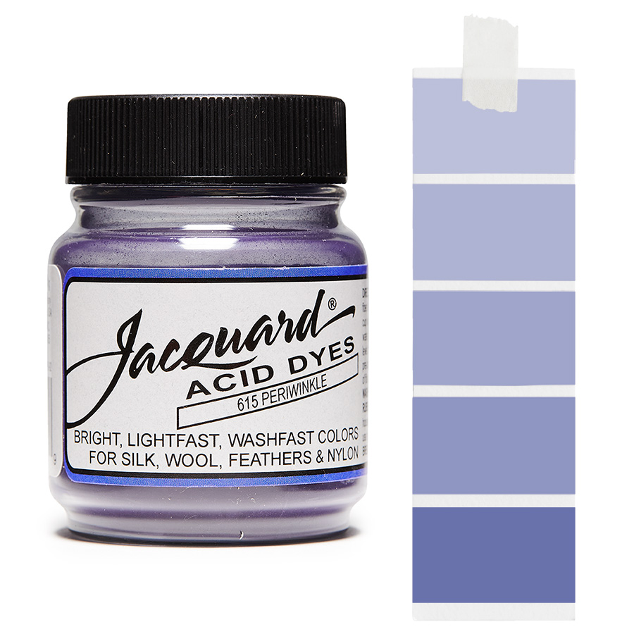 Jacquard Acid Dye 615 Periwinkle 14 g Dose Jacquard Acid Dye 615 Periwinkle 14 g mit Farbverlauf für Wolle und Seide
