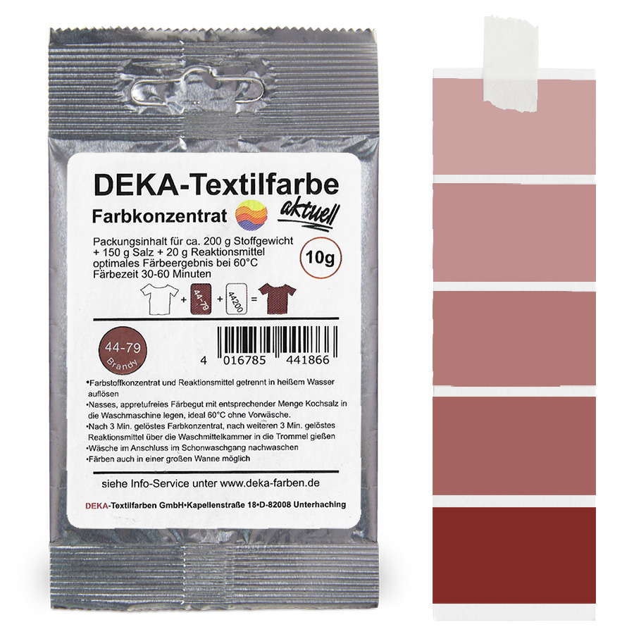 DEKA aktuell Brandy 10 g Beutel DEKA aktuell Textilfarbe Brandy 10 g mit Farbverlauf