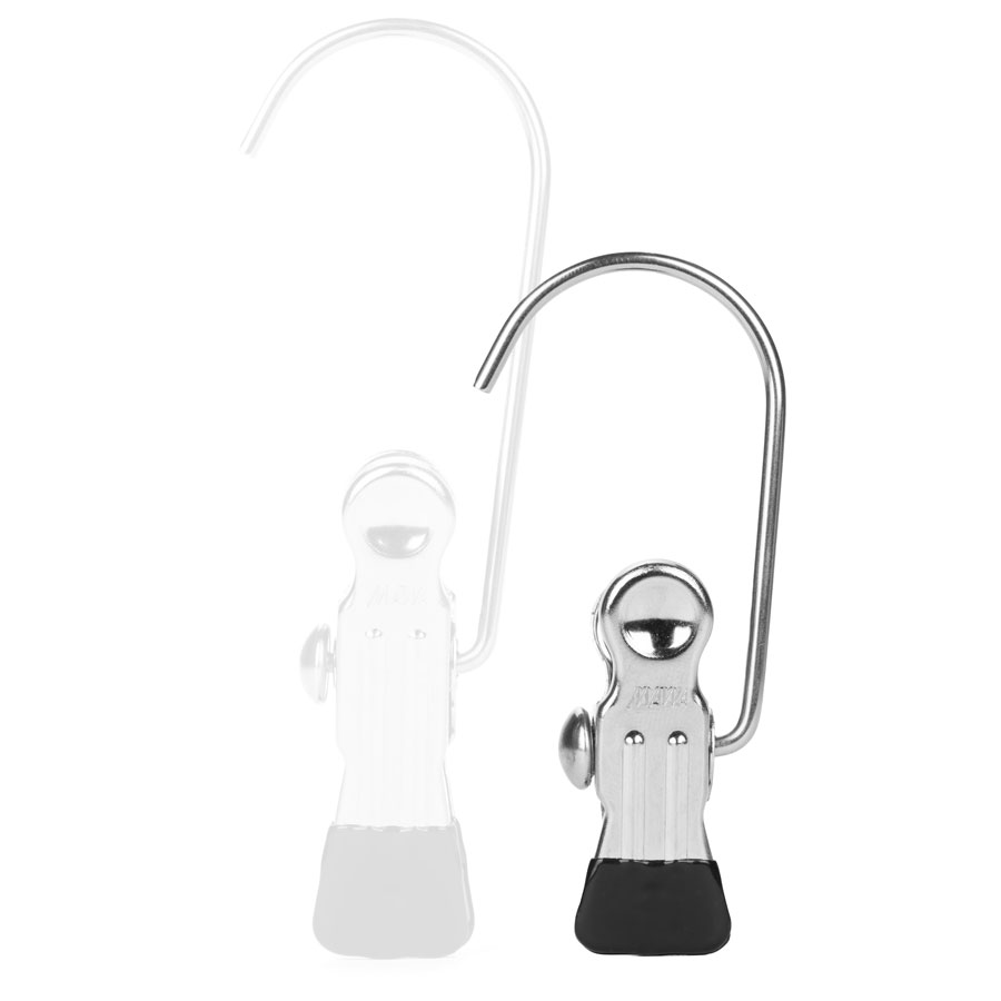 Les cintres à pinces MAWA de haute qualité pour accessoires, chapeaux, sacs, gants et écharpes peuvent être accrochés et suspendus presque partout.