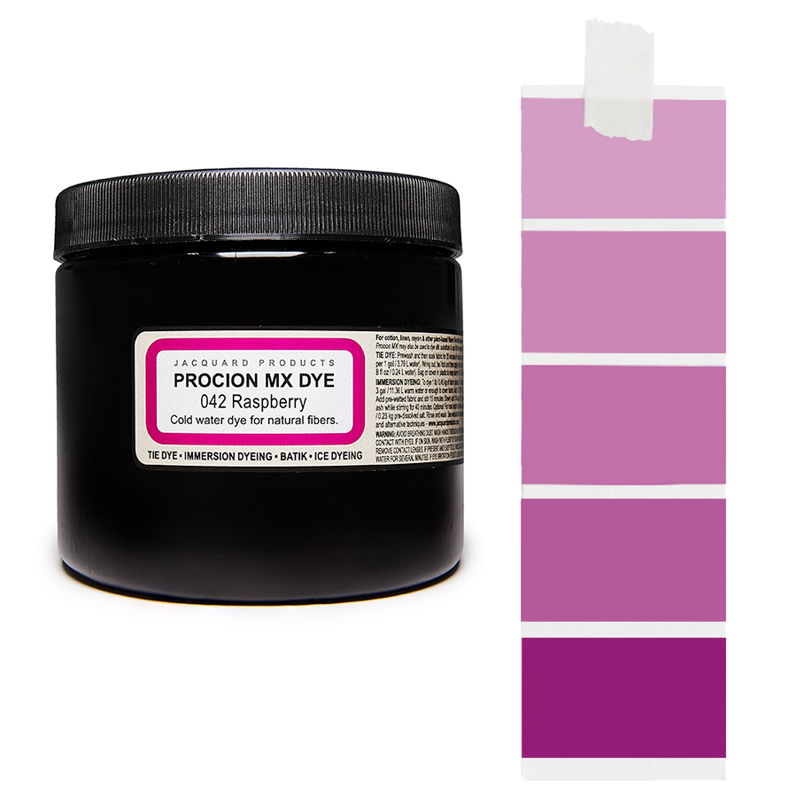 Jacquard Procion MX 042 Raspberry 227 g Dose Jacquard Procion MX 042 Raspberry 227 g mit Farbverlauf, Kaltwasser-Textilfarbe