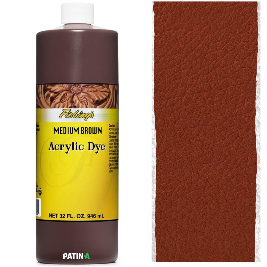 Fiebing’s Acrylic Leather Dye, 11 flexible, stark deckende Acryllederfarben, um dunkle Leder heller zu färben o. zum Malen
