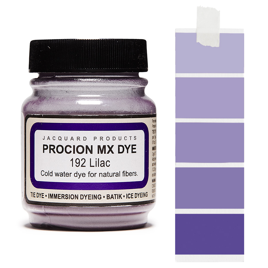 Jacquard Procion MX 192 Lilac 18,7 g Dose Jacquard Procion MX 192 Lilac 18,7 g mit Farbverlauf, Kaltwasser-Textilfarbe