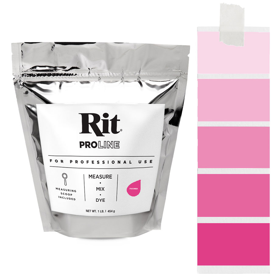 Rit ProLine Fuchsia 454 g Beutel Rit ProLine Universal-Textilfarbe Fuchsia 454 g mit Farbverlauf